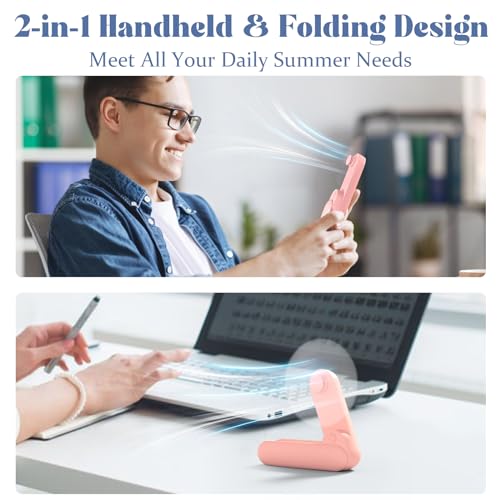 Pink Portable Handheld Fan Q55072