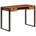 Retro Sheesham Wood Writing Desk with 2 Storage Drawers D920582