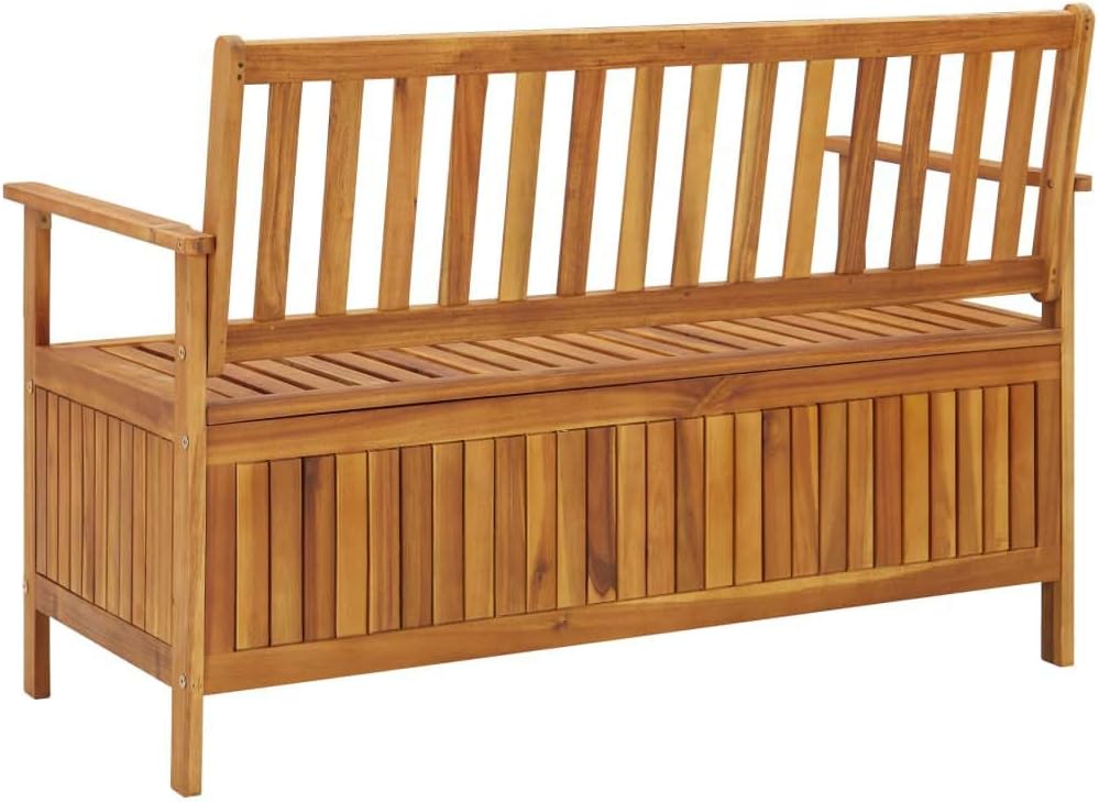 Solid Acacia Wood Garden Storage Bench Y801