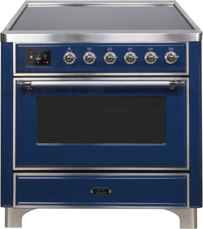 Blue Induction Range with Electric Oven P19367