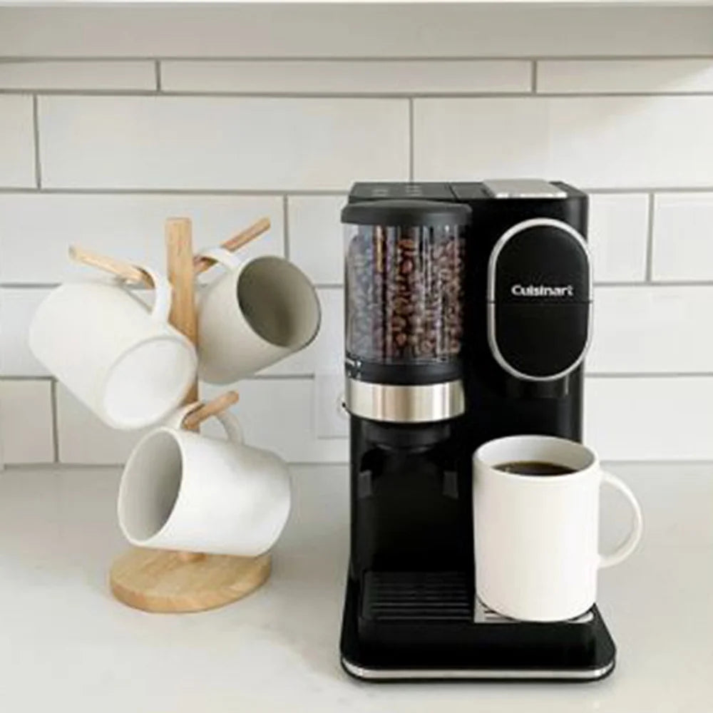 Grind and Brew Single-Serve Coffeemaker Bundle with 3 Single Serve Brew Cups of Coffee W599