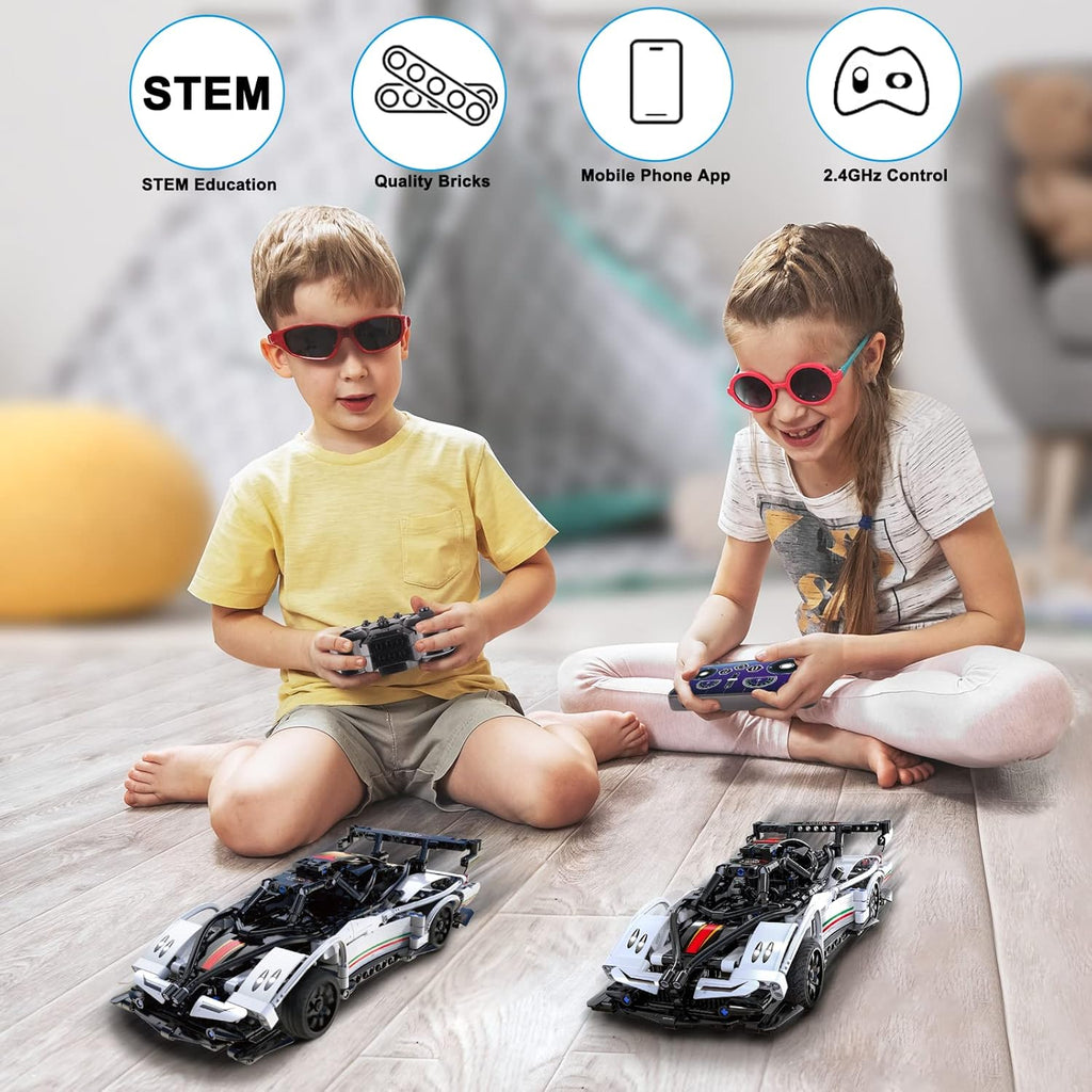 Remote Control Car Building Toys STEM Building Sets V695
