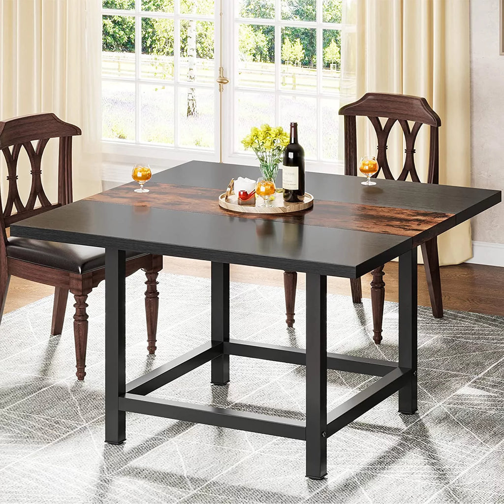 39" x 39" Rustic Wooden Dining Table V67280