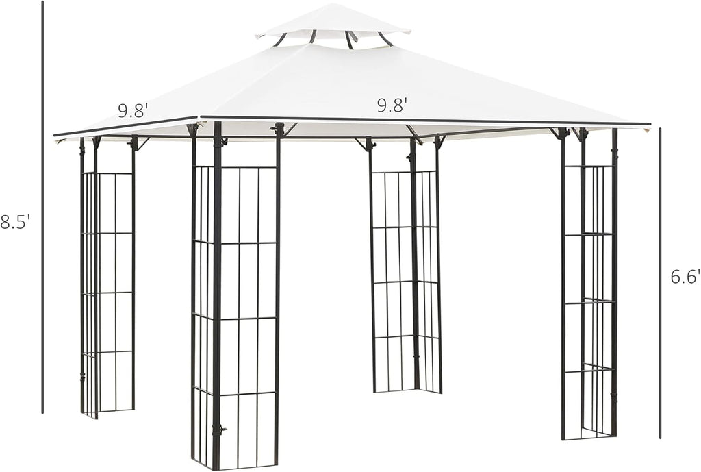 10' x 10' Outdoor Patio Gazebo Canopy with Vented Roof L72737