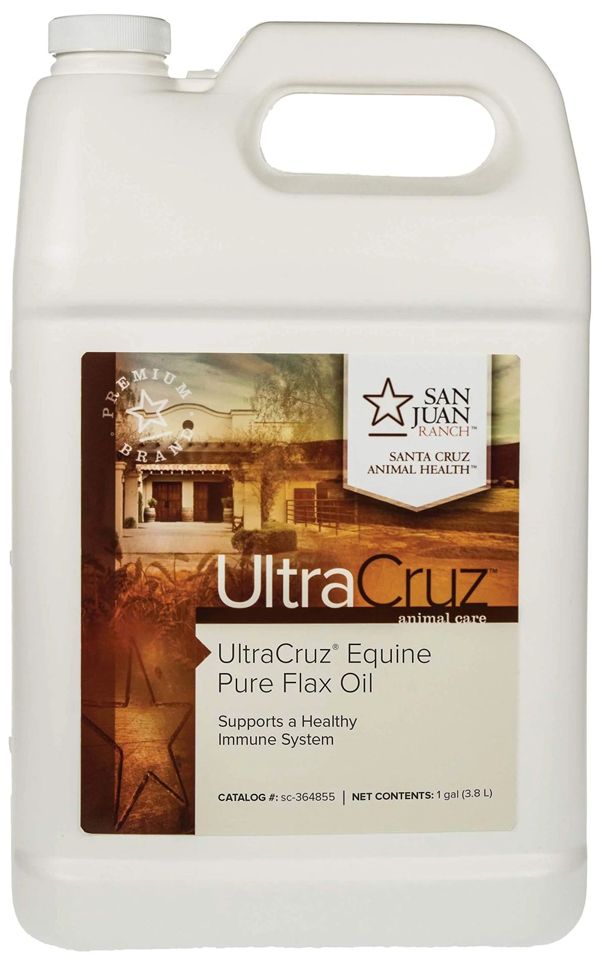 Pure Flax Oil Supplement for Horses and Livestock, 1 Gallon L6124