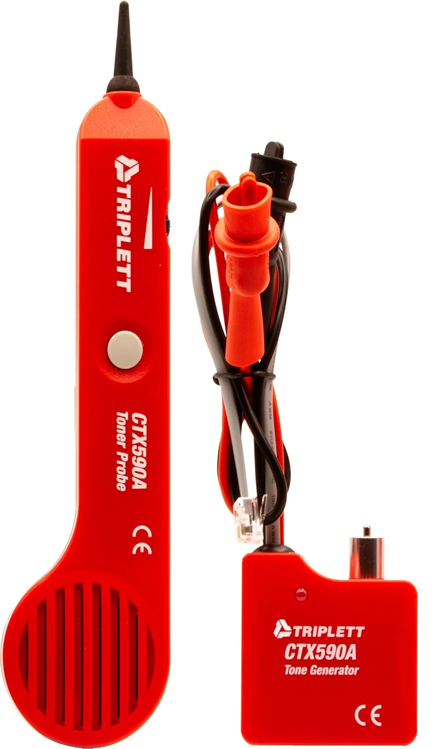 Tone and Probe Wire Trace and Cable Test Kit with RJ11, RJ45, and Alligator Clips F235