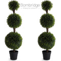 Artificial 4' Topiary Ball Tree 2 Pack Z7099
