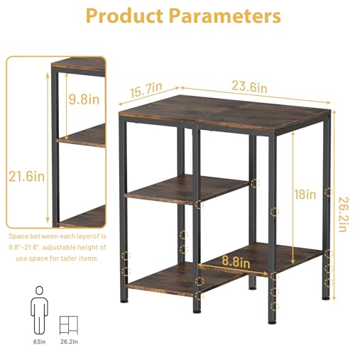 4-Tier Adjustable Metal Kitchen Storage Cart M45325