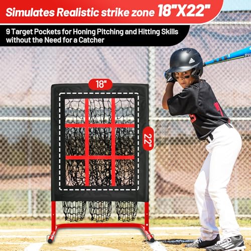 9 Hole Baseball Pitching Net with Strike Zone G4248
