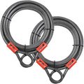 30FT Braided Steel Security Cable with Loops 3/8 Inch Set of 2 B72424