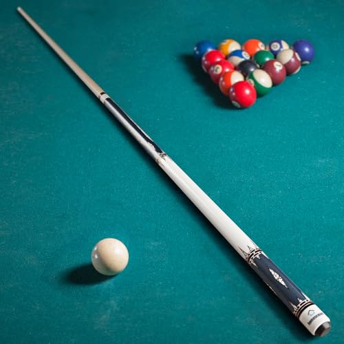 58 inch Pool Cue Stick with 13mm Fiber Leather tip 20oz J831994