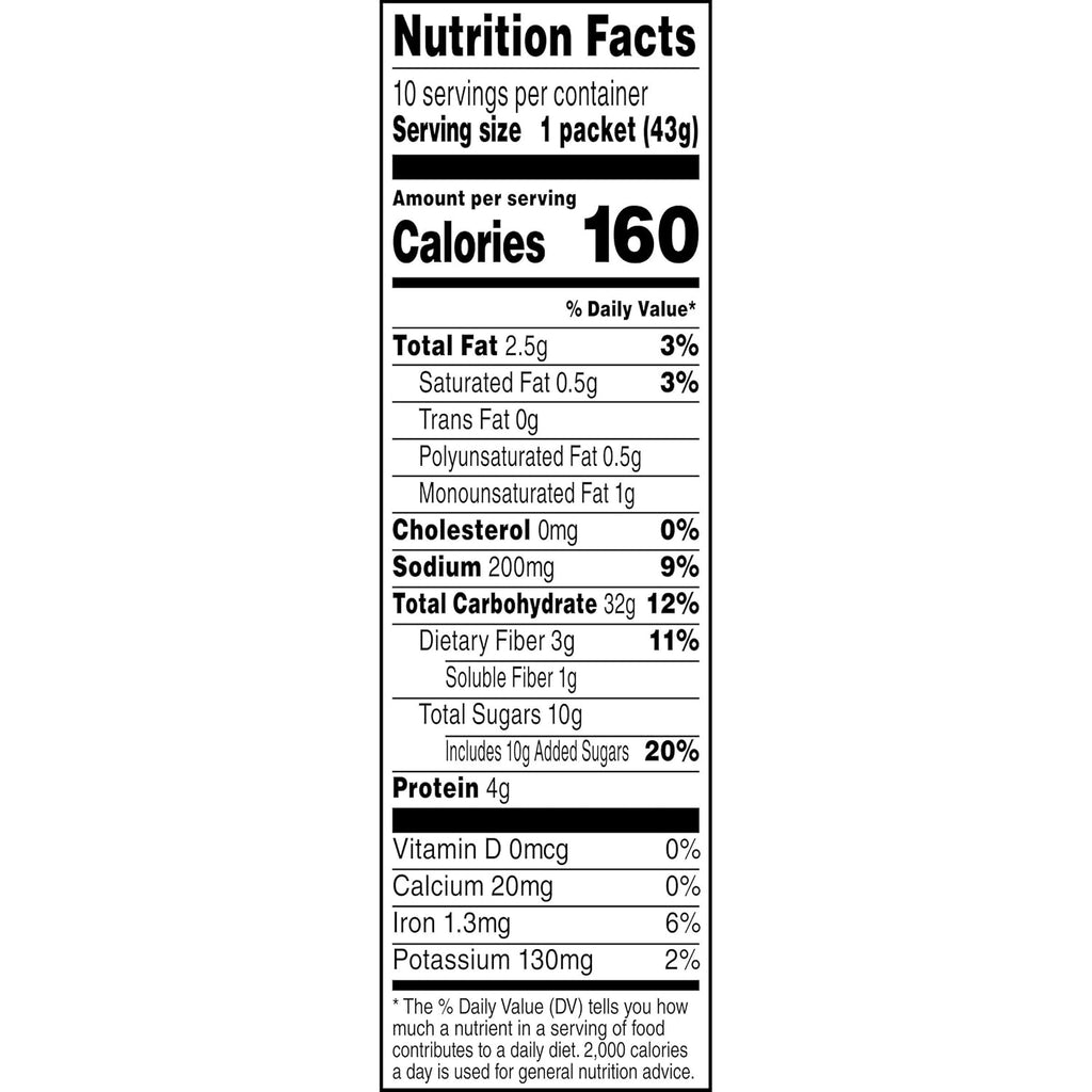 Cinnamon and Spice Instant Oatmeal, 1.51 Ounce (Pack of 10) R63885