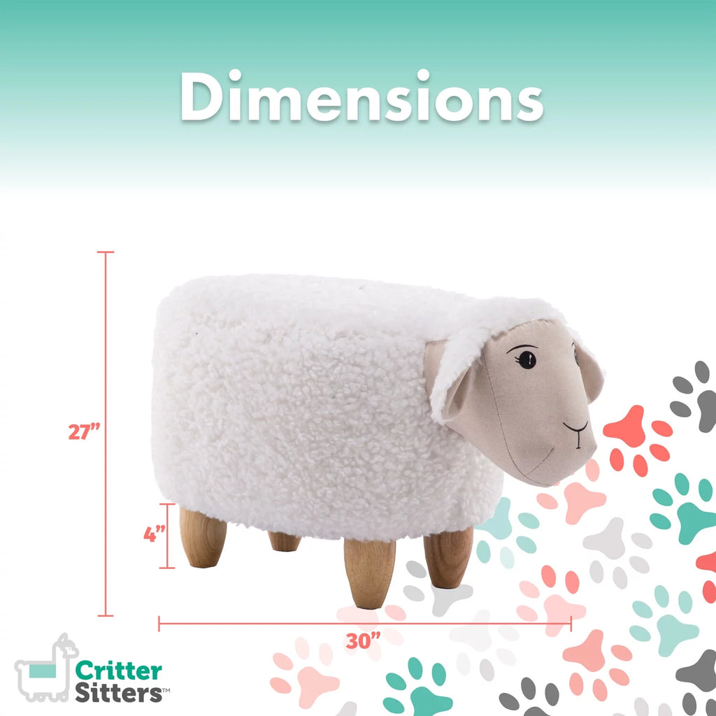 Plush Animal Shape Ottoman H377698
