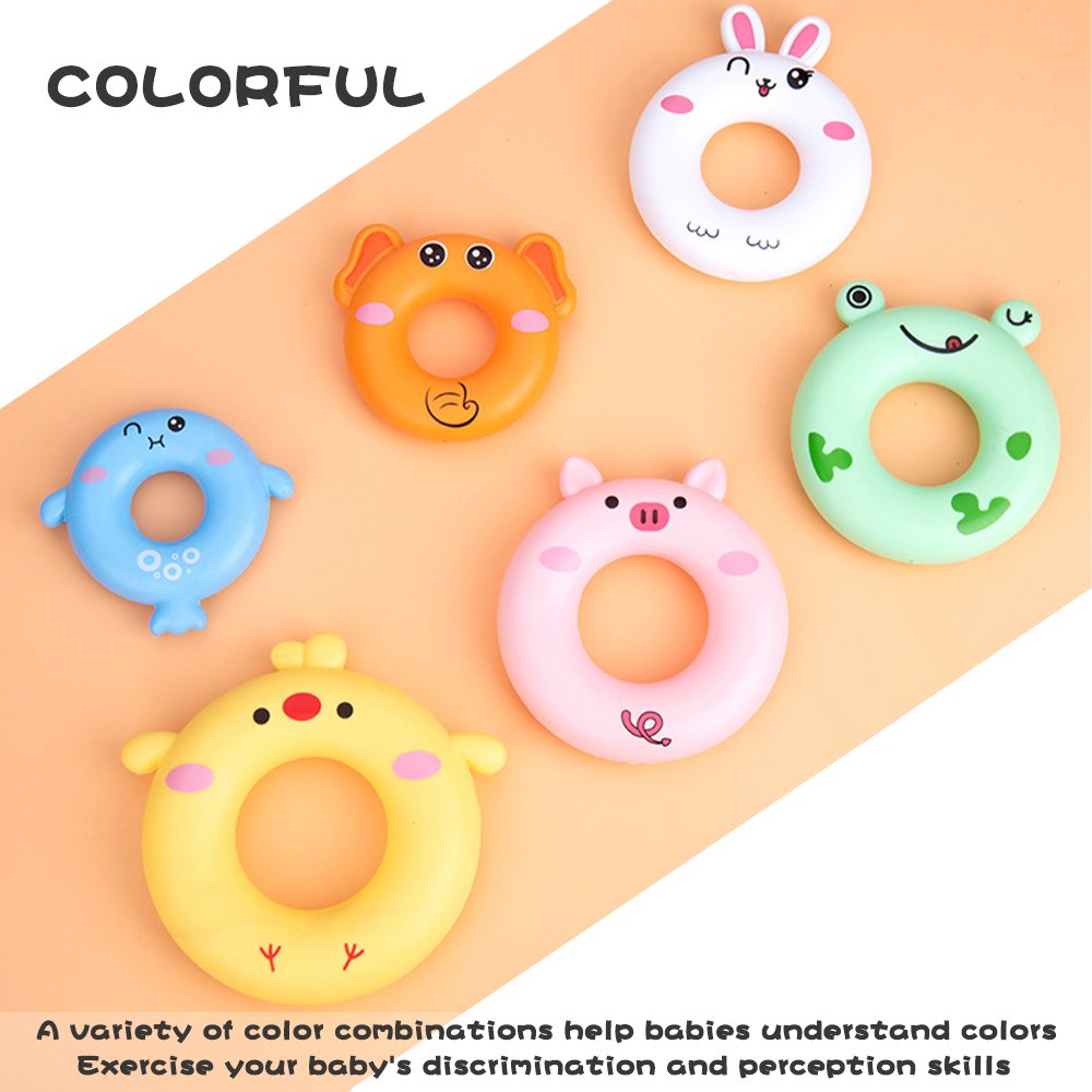 7 Pcs Soft Stacking Rings Toy C578812