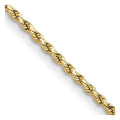 10 Karat Yellow Gold 2mm Diamond-cut Rope Chain H33922