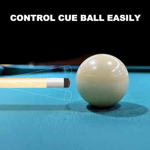 58 inch Pool Cue Stick with 13mm Fiber Leather tip 20oz J831994