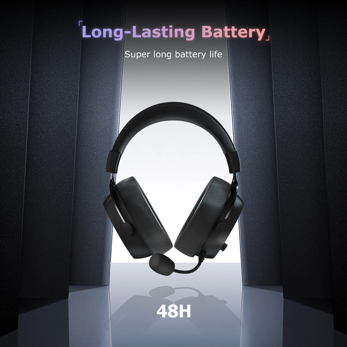 Wireless Gaming Headset with Detachable Noise-Canceling Microphone T875