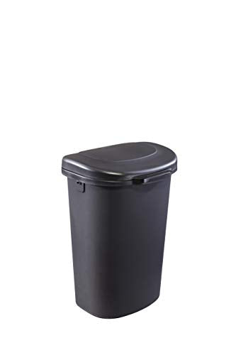 13 Gallon Black Touch Top Trash Can K9986
