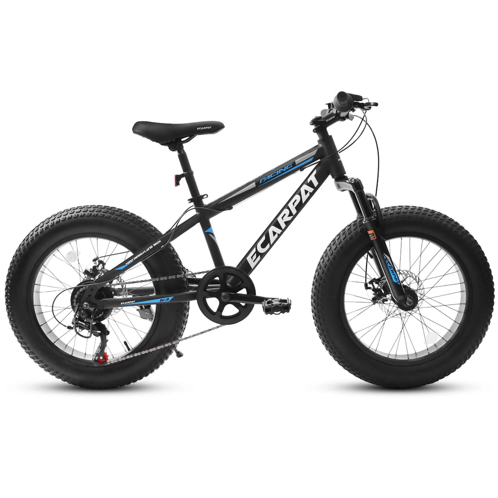 20 inch Black Kids Bike with Disc Brakes 7 Speed X504