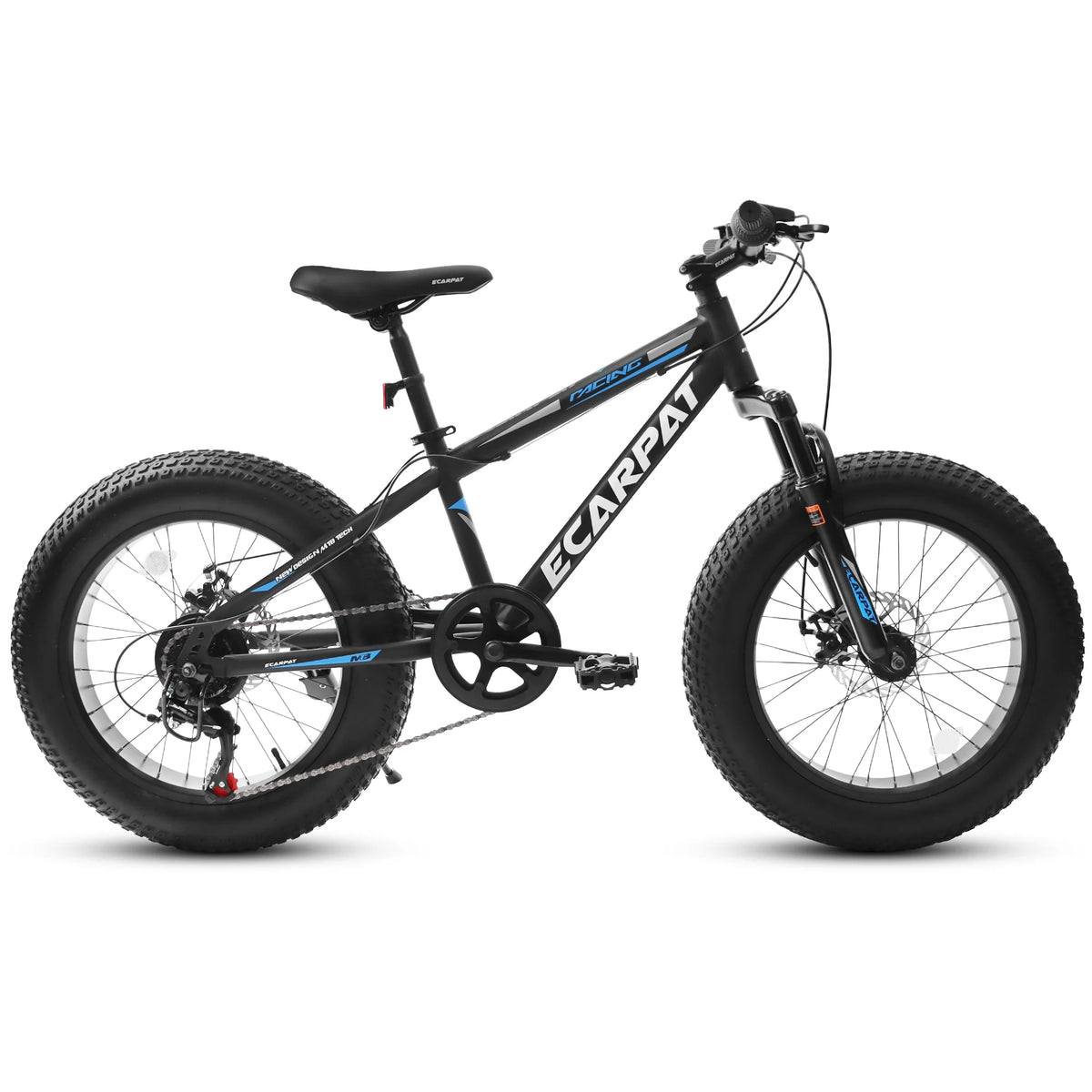 20 inch Black Kids Bike with Disc Brakes 7 Speed X504