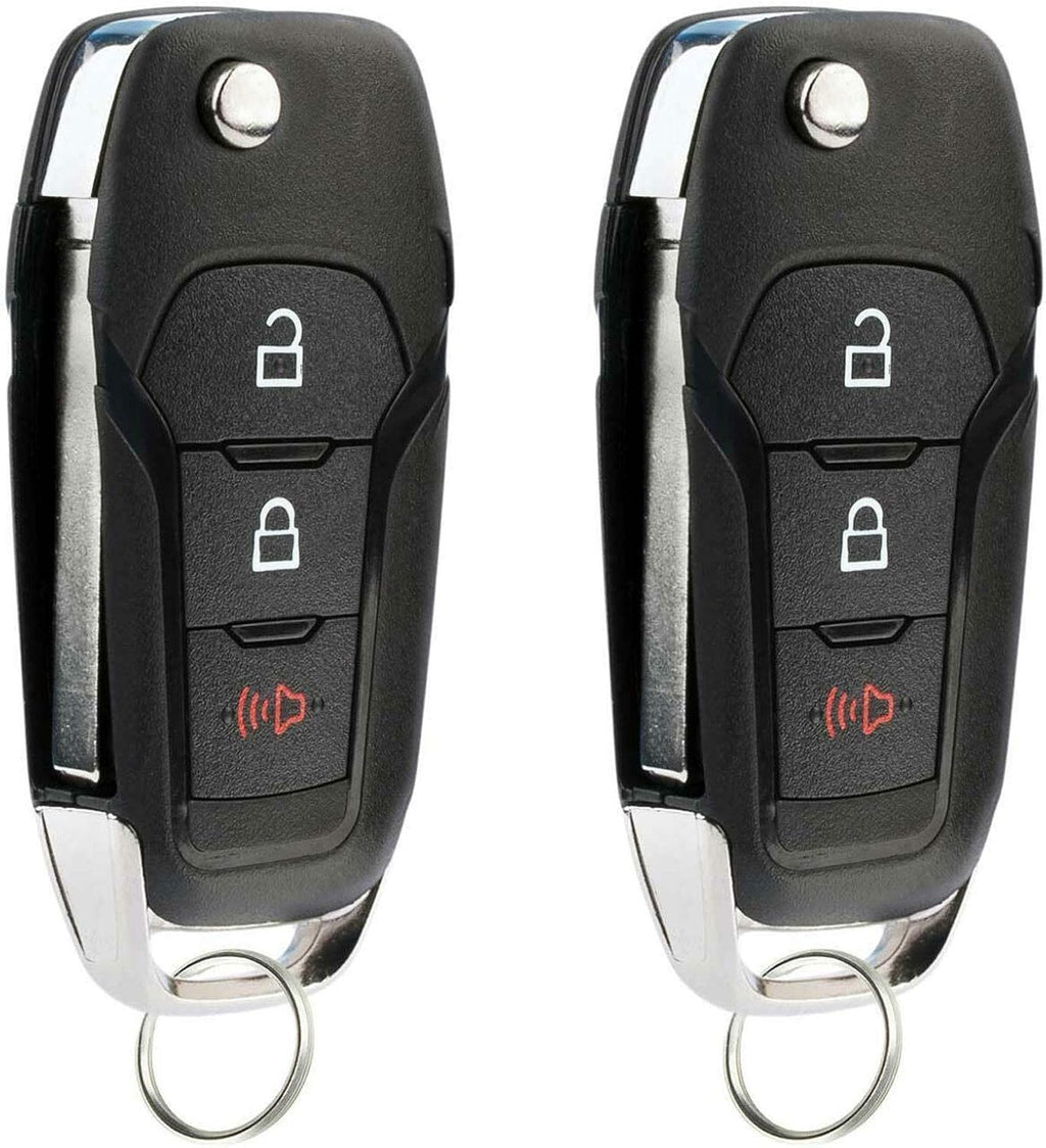 2 Pack Flip Key Remote Fob for Ford Fusion N97899