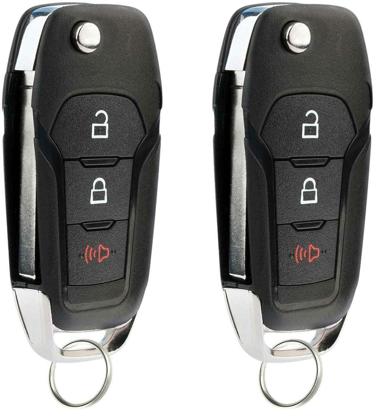 2 Pack Flip Key Remote Fob for Ford Fusion N97899