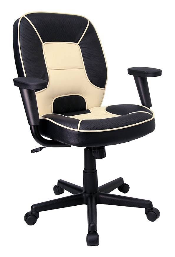 Black Vinyl Mid-Back Executive Office Chair V29517