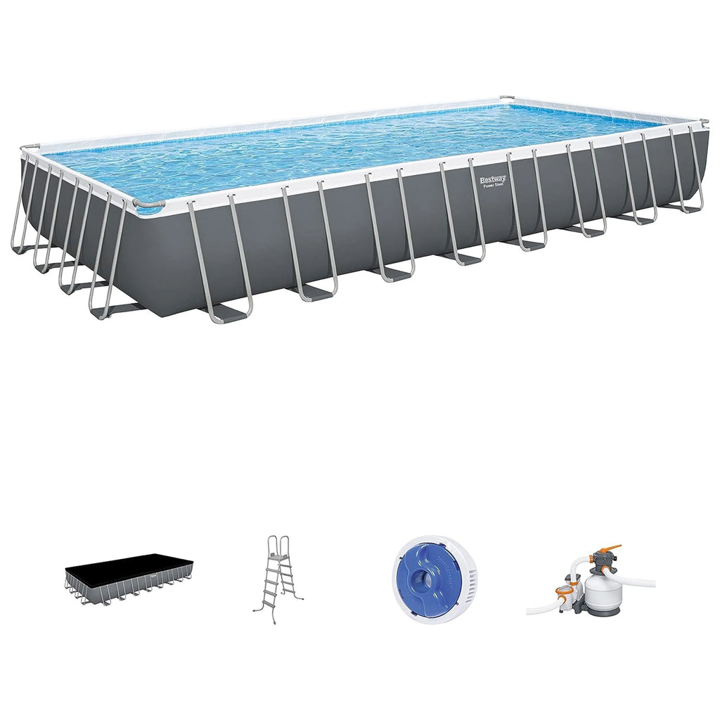 Rectangular Metal Frame Above Ground Pool Set Q811068