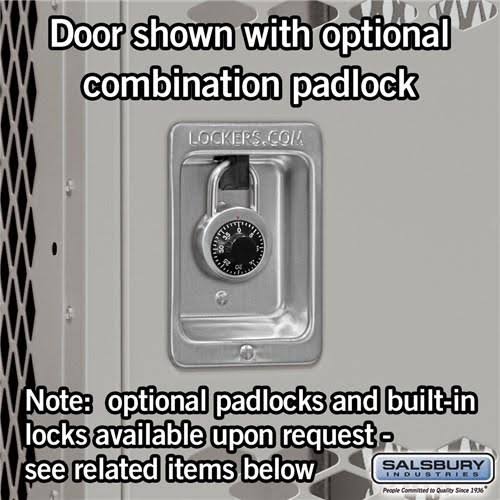 12x22 Triple Tier Vented Metal Locker T9582