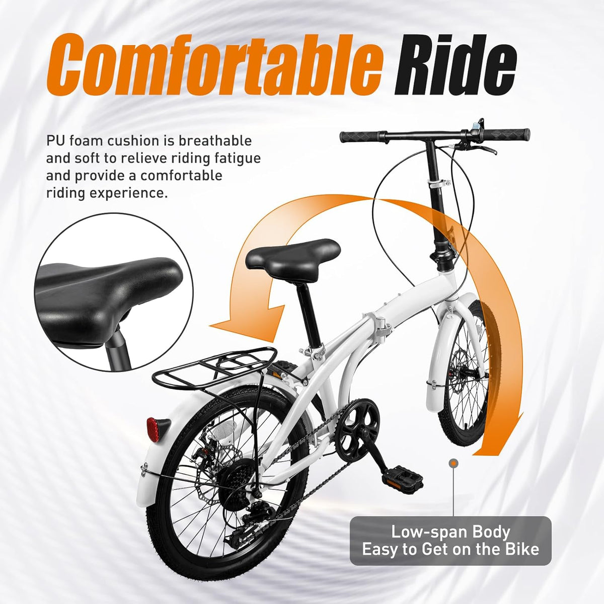 20-inch 7 Speed Folding Bicycle with Disc Brake W552070