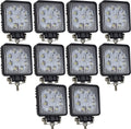 10 Pcs 4 inch 27W Flood LED Work Light Bar X59968
