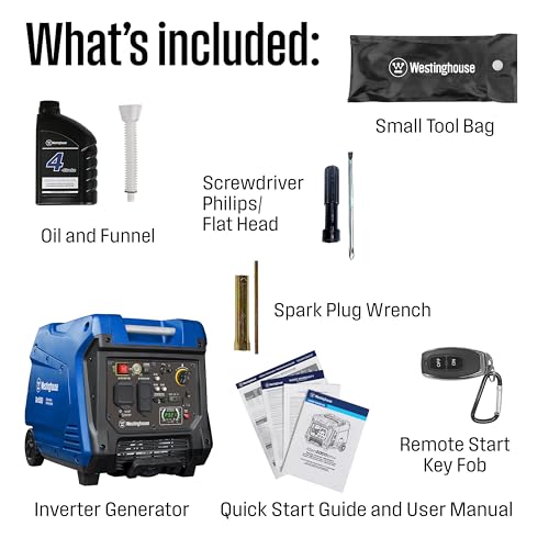 5000 Peak Watt Dual Fuel Portable Inverter Generator Z46564