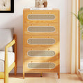 5 Drawer Rattan Wood Dresser Y43527