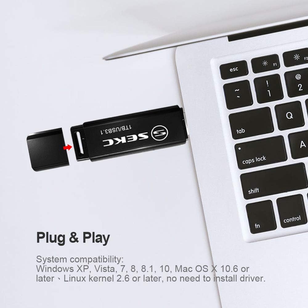 1TB USB 3.1 Flash Drive, Black K15359