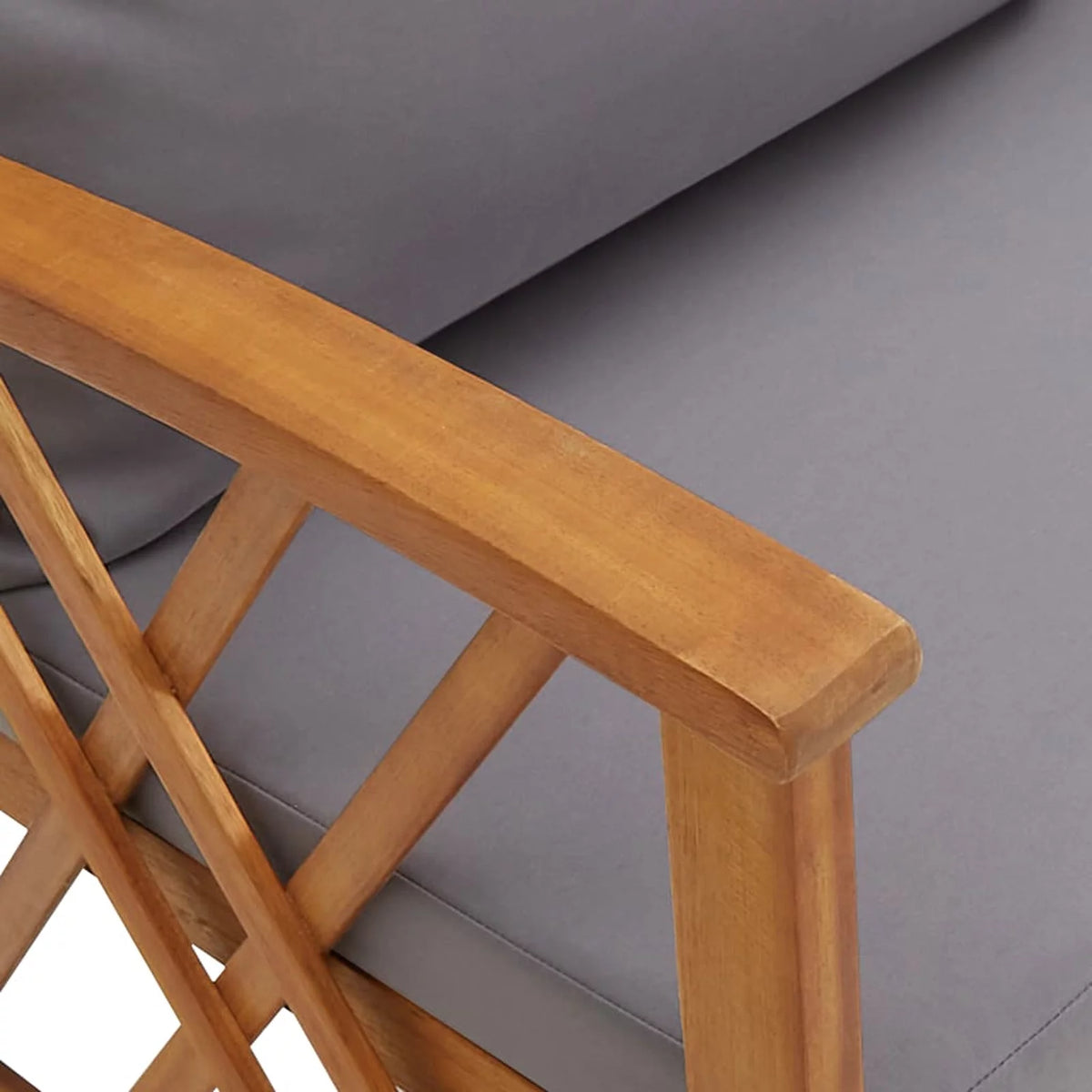 5 Piece Acacia Wood Garden Set with Cushions T8505