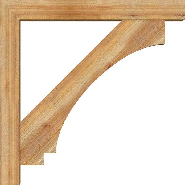 Rough Sawn Bracket with Offset Brace, Western Red Cedar U540897