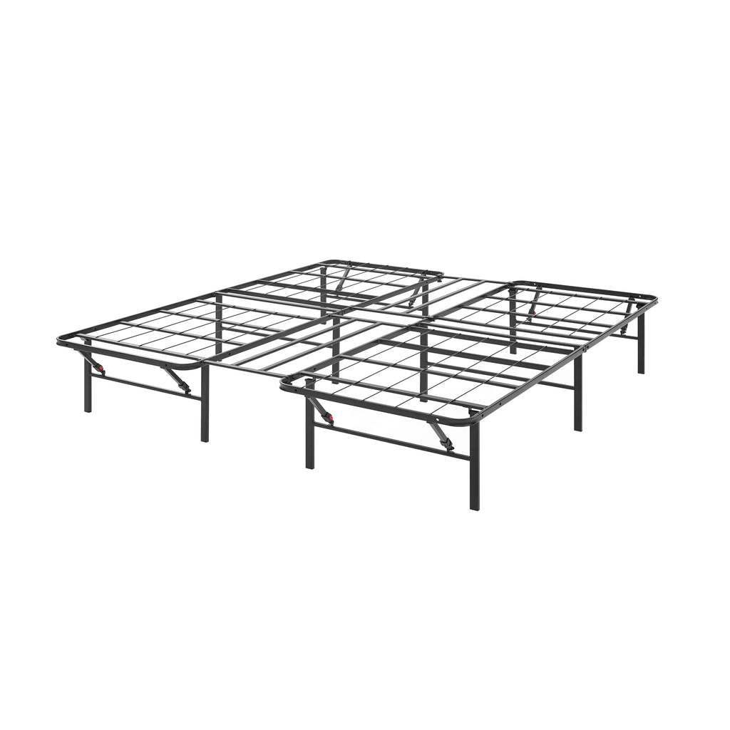 14 Convertible High Platform Metal Bed Frame, Twin/Full, Black G782