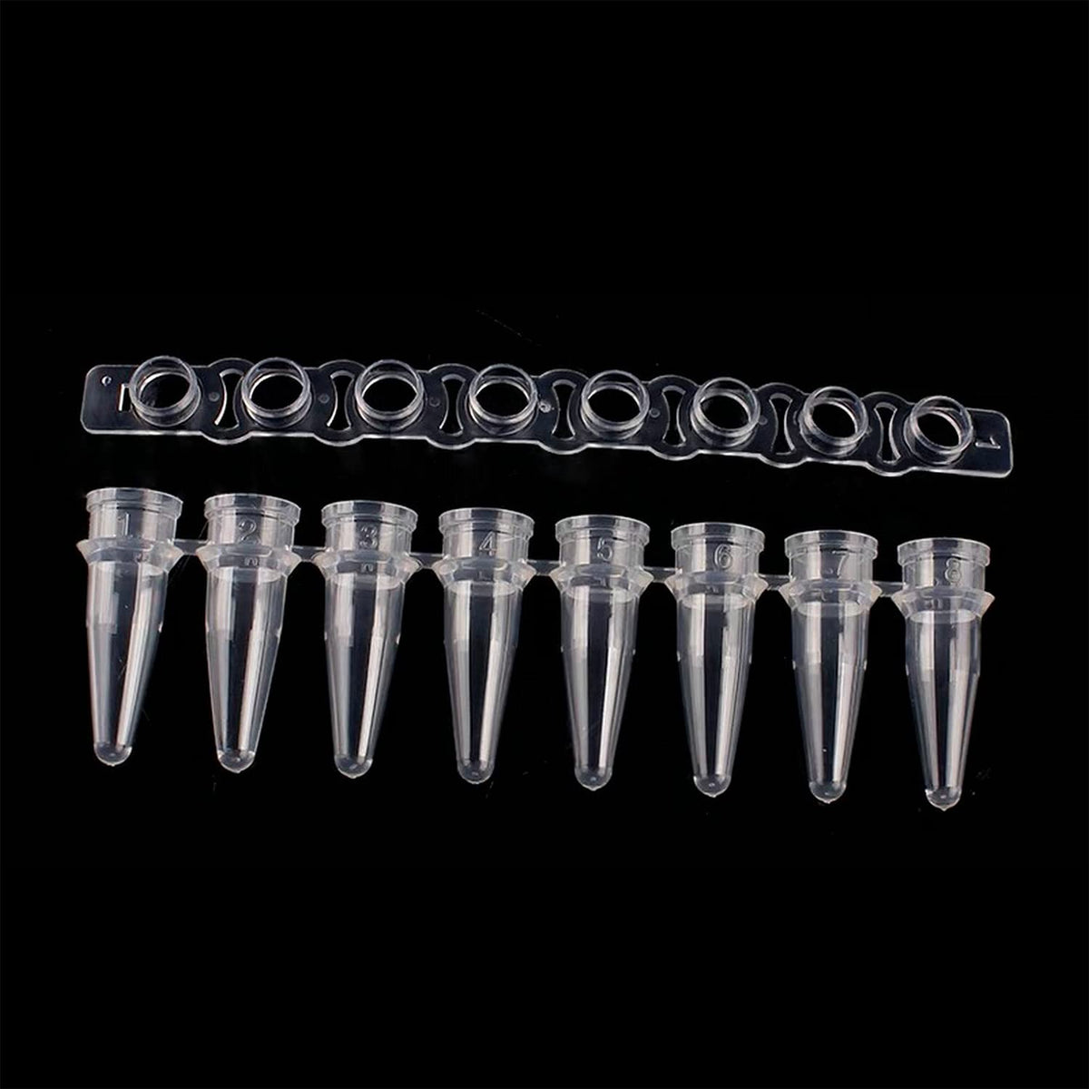 PCR 0.2ml Thin Wall Flat Cap Strip of 8 Tubes, Pack of 125 O64028