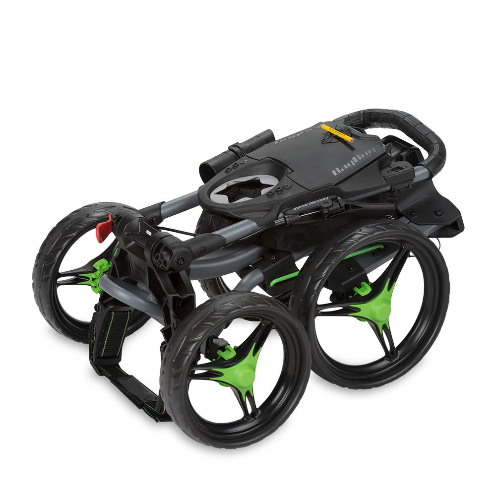 Matte Black Red Push Cart J4691