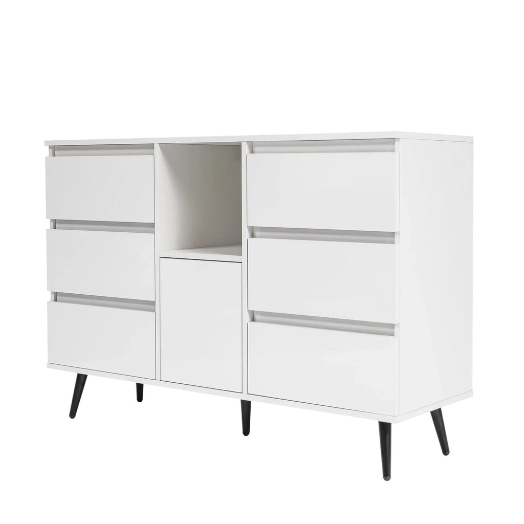 White High Gloss Sideboard Storage Cabinet Q7860