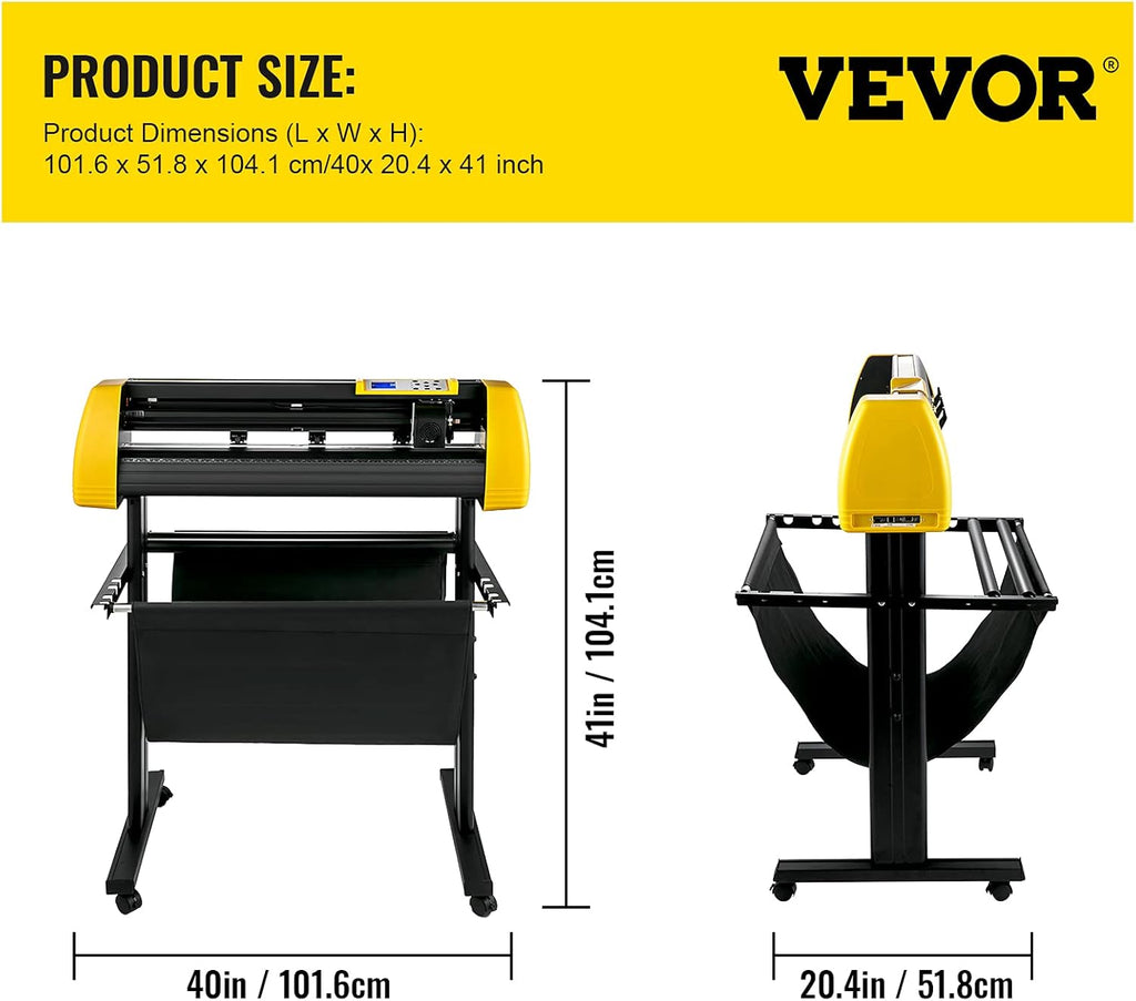 Vinyl Cutter Machine, 34 in Plotter Printer with Floor Stand U2184