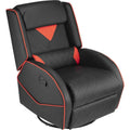 Black Red Leather Gaming Recliner G851
