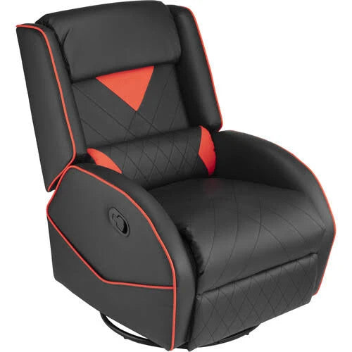 Black Red Leather Gaming Recliner G851