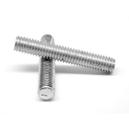 3/4 inch-10 x 3 UNC Coarse Thread A307 Grade A All Thread Rod Low Carbon Steel Plain Finish Pk 5 J513122
