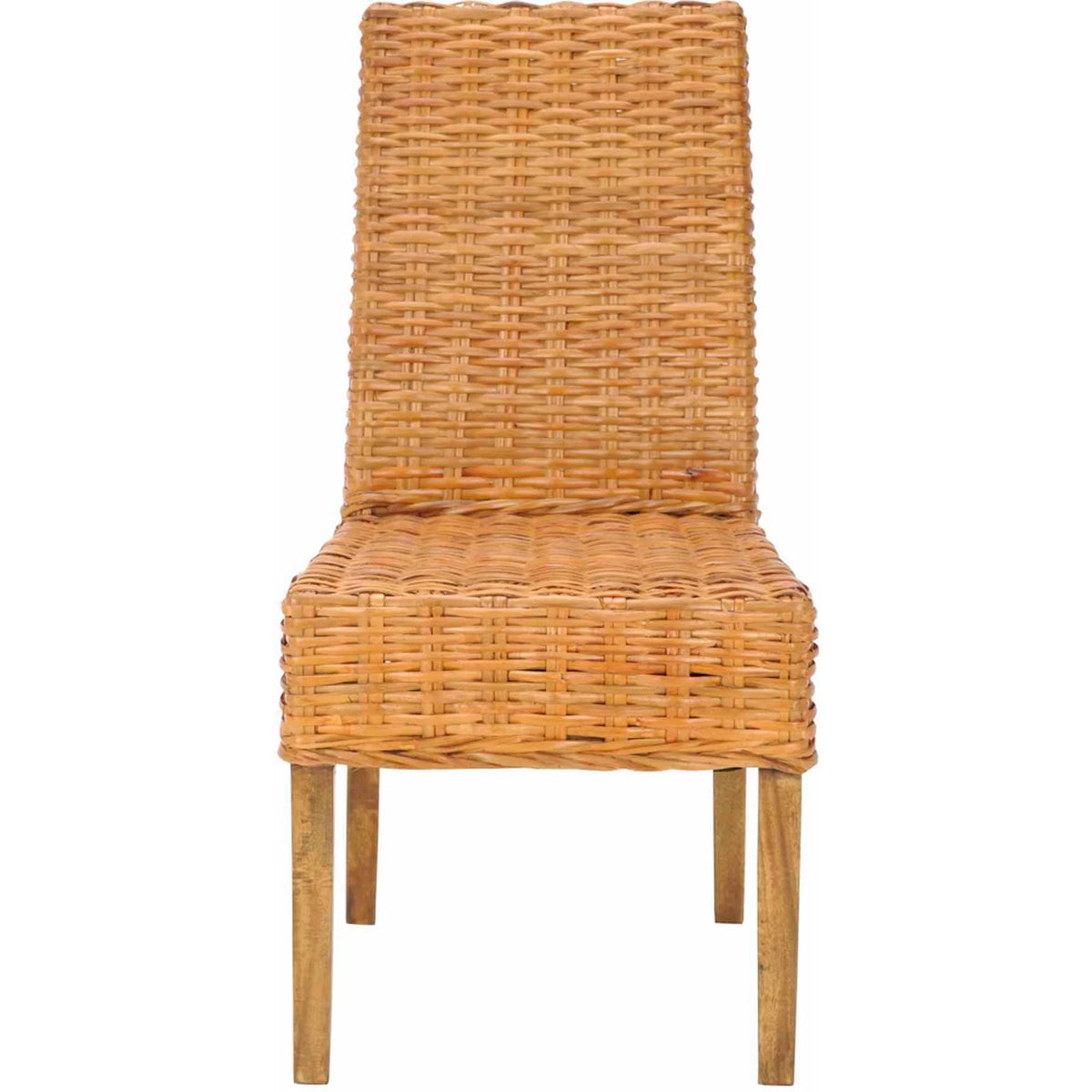 Honey Oak Rattan Side Chair, Set of 2 G8456
