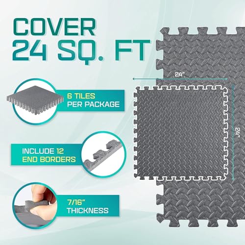 EVA Interlocking Foam Floor Tiles Q973