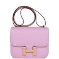 Mauve Sylvestre Chevre Rose Gold Hardware Bag T1315