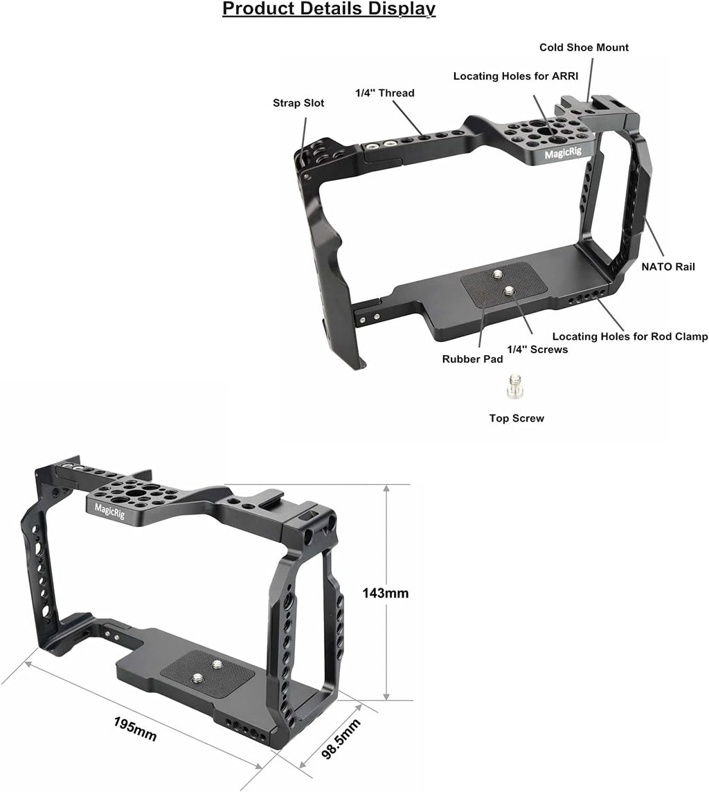 Camera Cage with Top Handle G7889