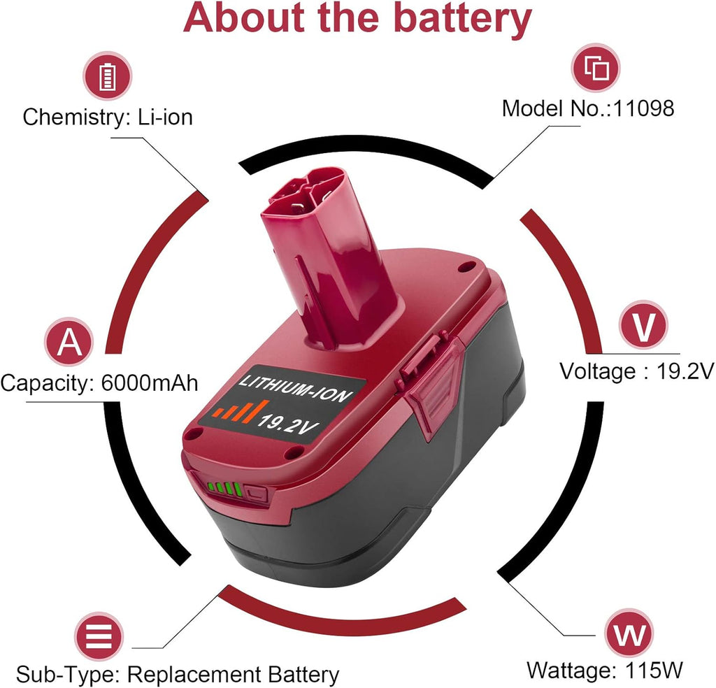 19.2V 6.0Ah Lithium ion Battery X36784
