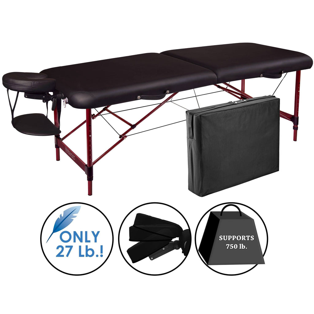 Black Lightweight Portable Table Package Q16928
